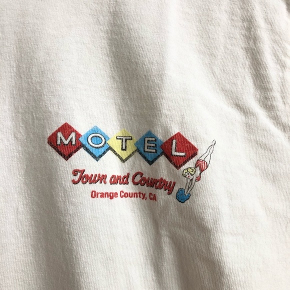 New RE/DONE x Hanes Vintage 90’s Motel Long Sleeve T-Shirt printed retro Y2K - Picture 16 of 16